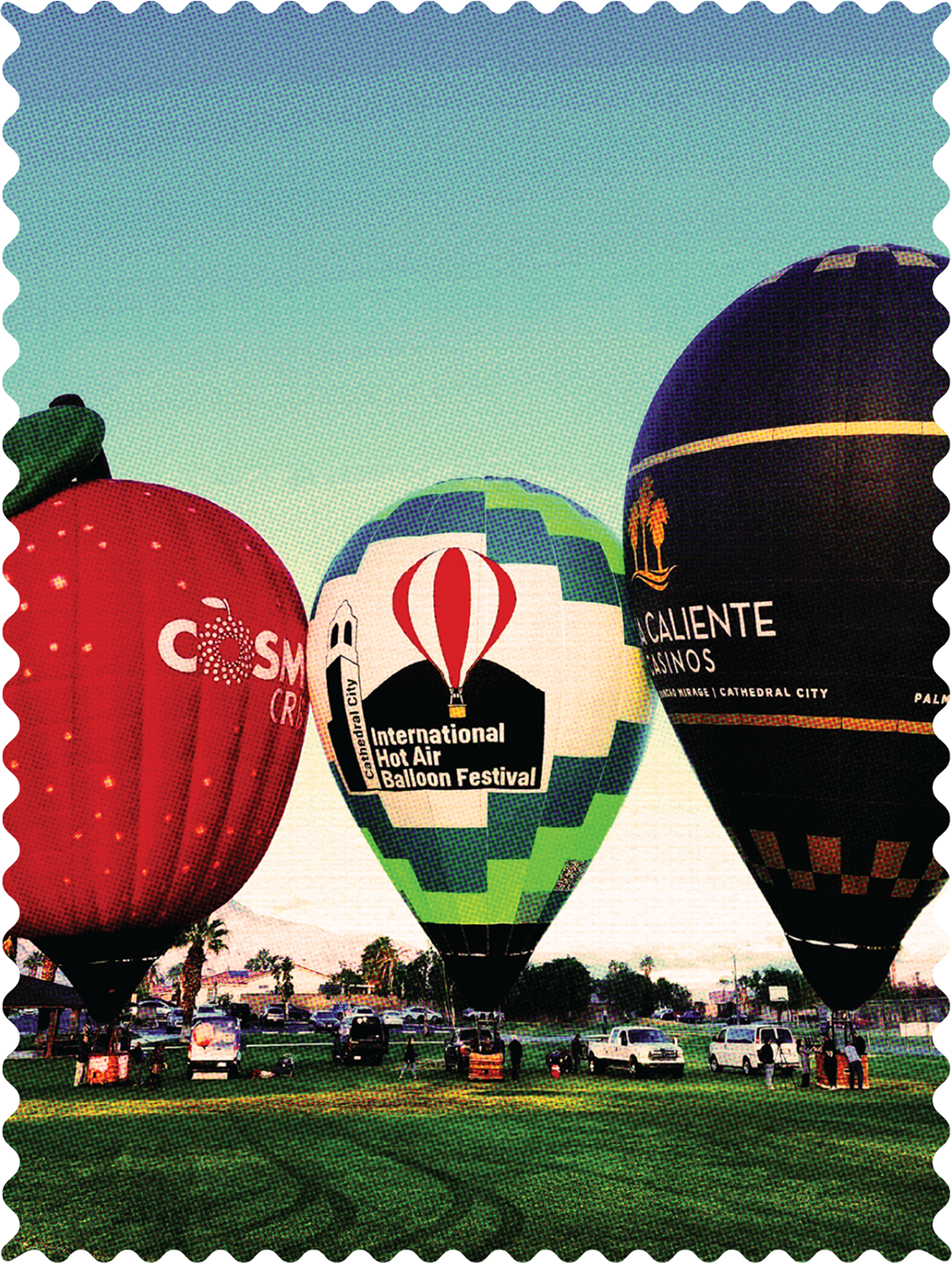 Hot Air Balloon Stamp